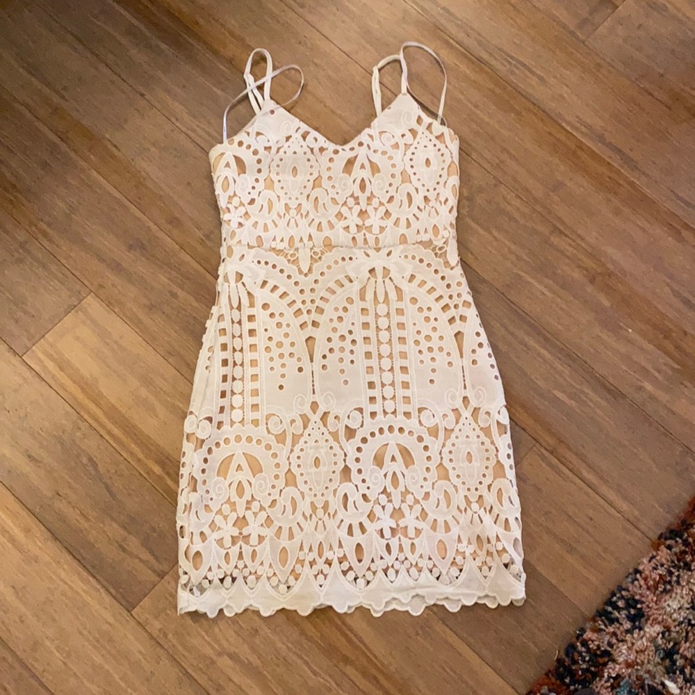 White Layered Dress
